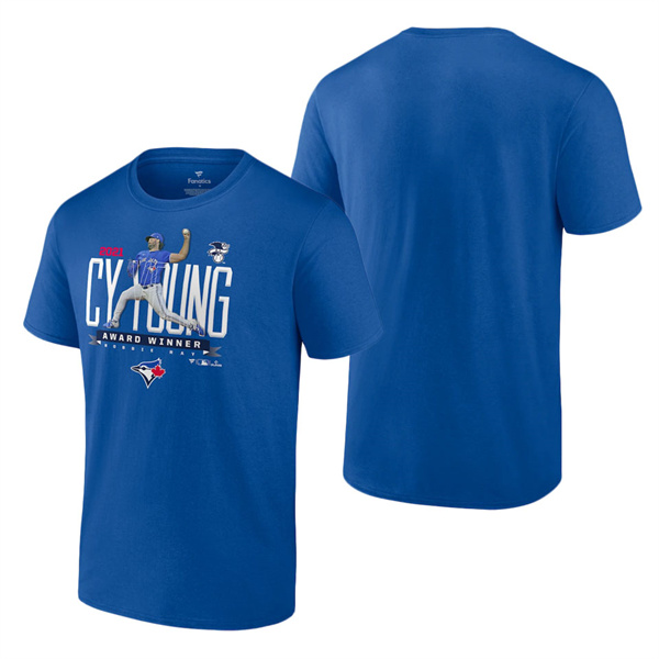 Men's Toronto Blue Jays Robbie Ray Fanatics Branded Royal 2021 AL Cy Young Award Winner T-Shirt
