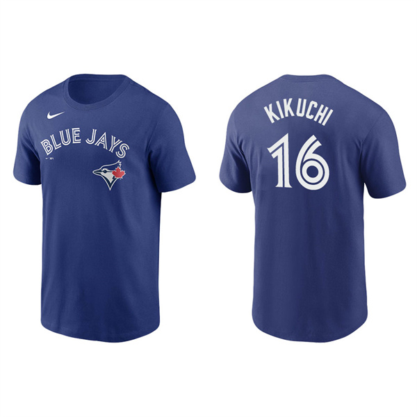 Men's Toronto Blue Jays Yusei Kikuchi Royal Name & Number Nike T-Shirt